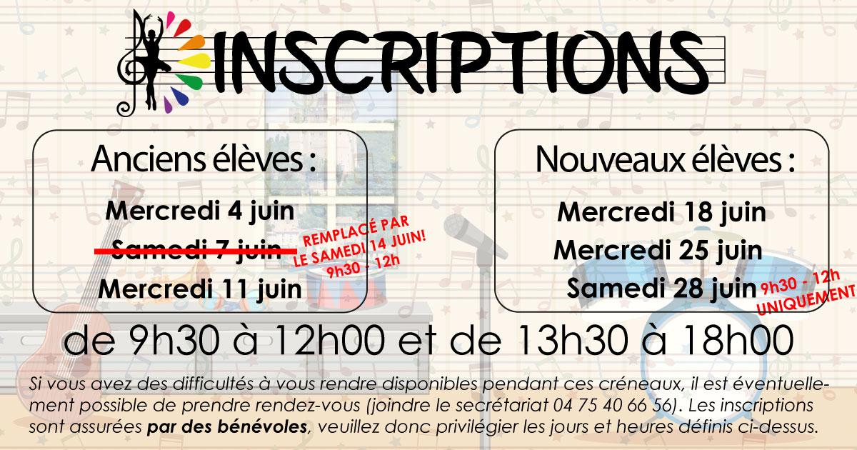 Inscriptions 25 26 post facebook site correction