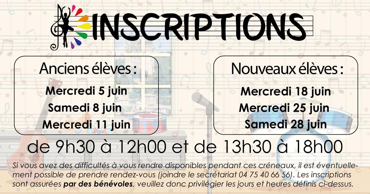 Inscriptions 25 26 post facebook site