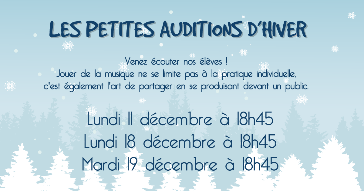 Petite auditions d hiver